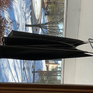 Olive green strappy tank top. Sheer material